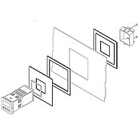 [PMK70000] PMK7- Panel Mount Adapter Kit (1/4 DIN  to 1/16 DIN)