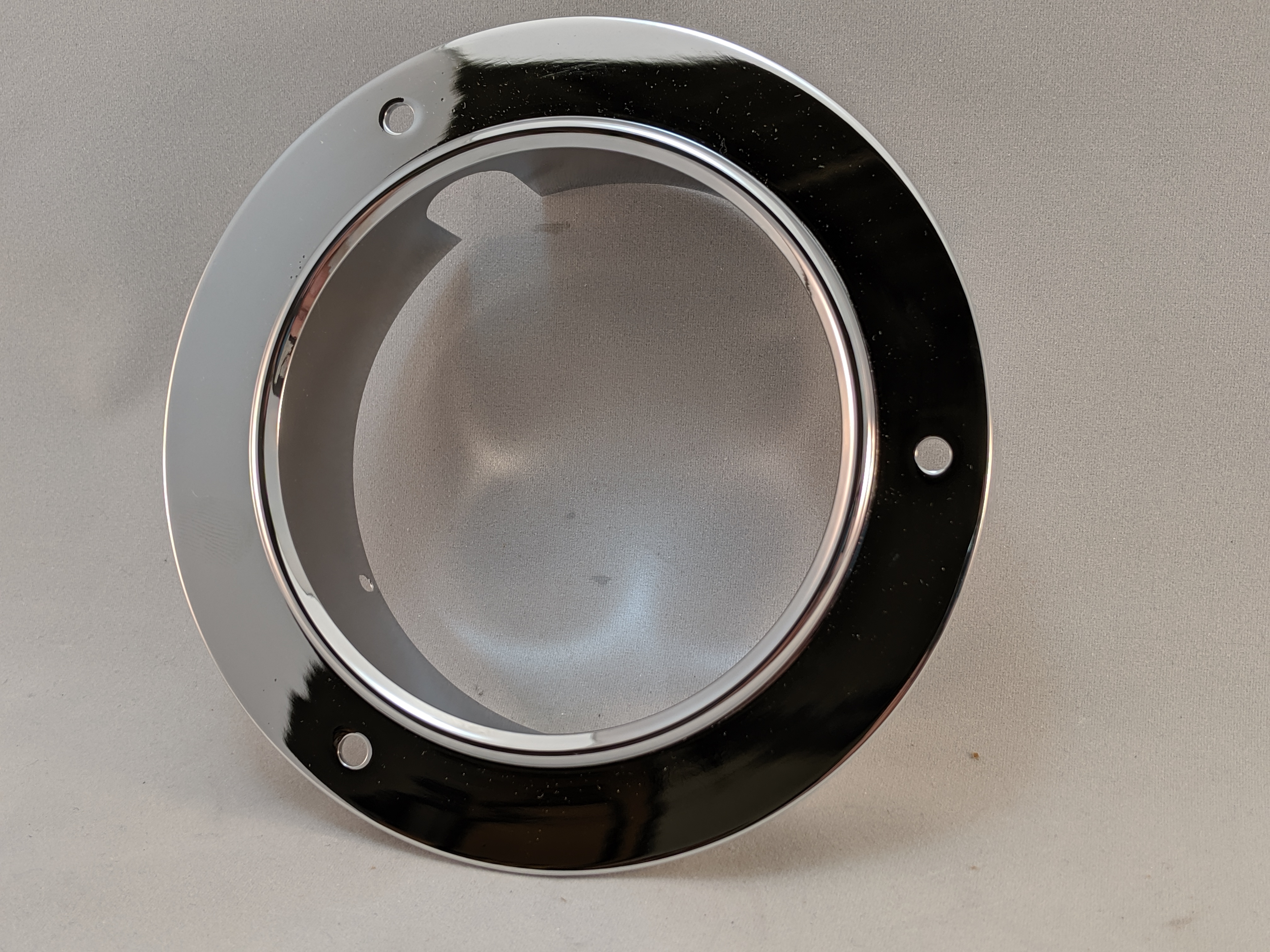 4" CHROME FRONT FLANGE, FLUSH PANEL MOUNT FOR 300 SERIES