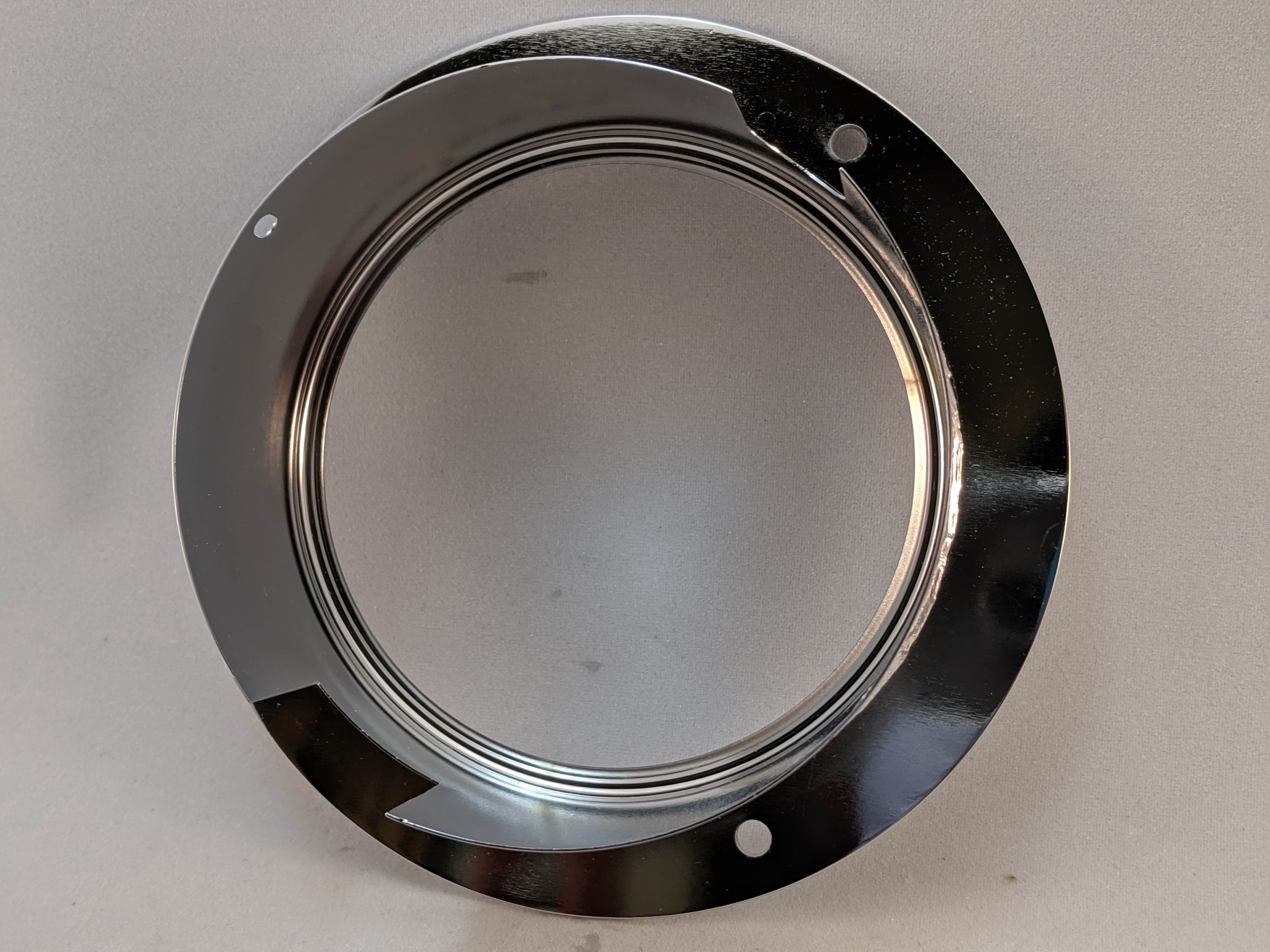 4" CHROME FRONT FLANGE, FLUSH PANEL MOUNT FOR 300 SERIES