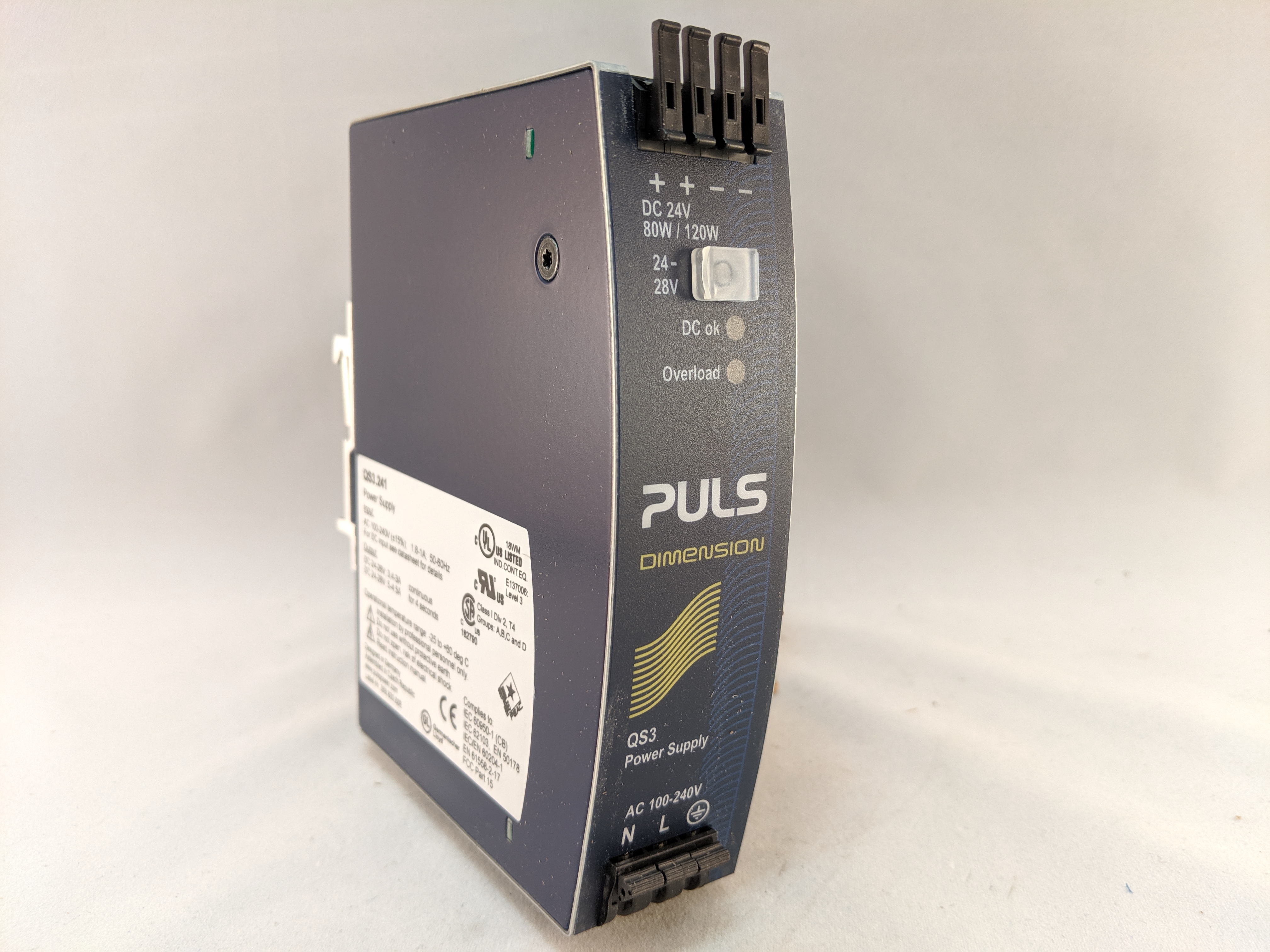 Q SERIES POWER SUPPLY, 80W, 120-240VAC, 24-28VDC