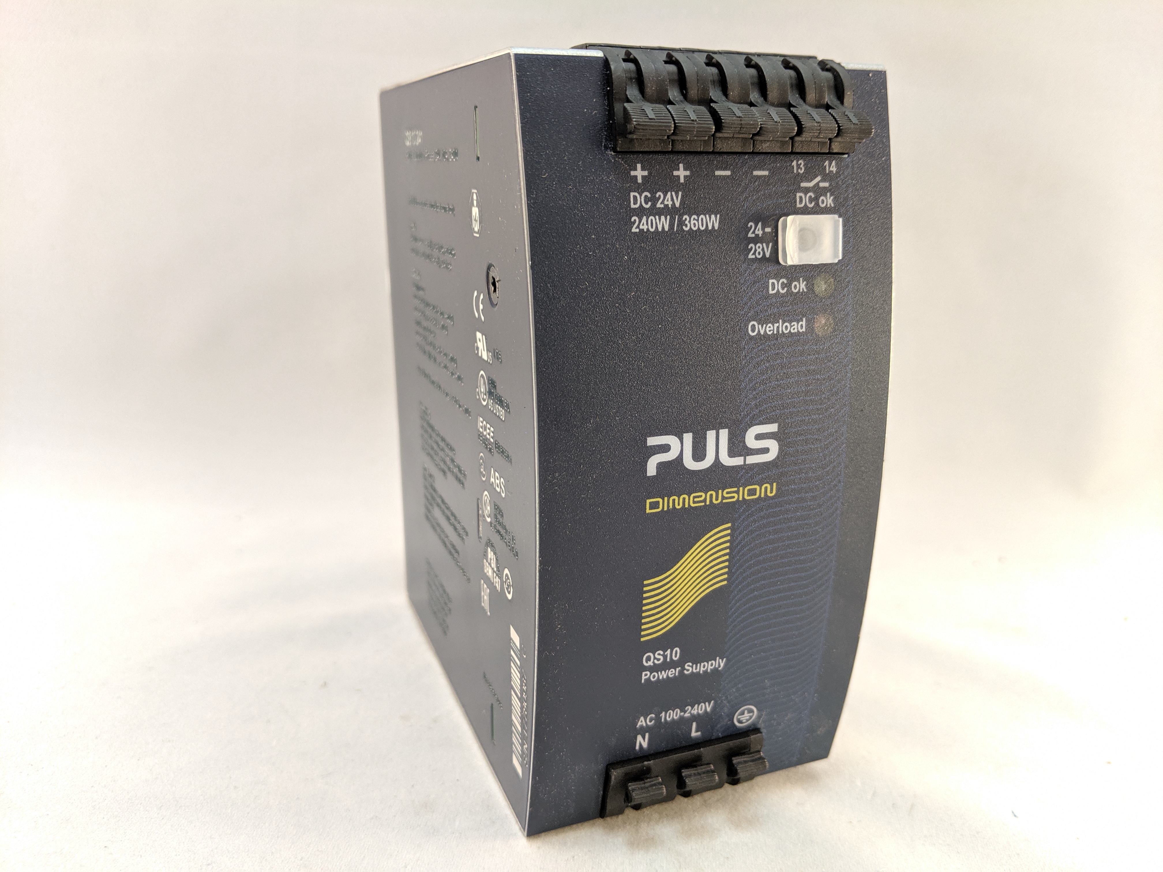 Q SERIES POWER SUPPLY, 240W, 120-240VAC 1 P H, 24-28 VDC