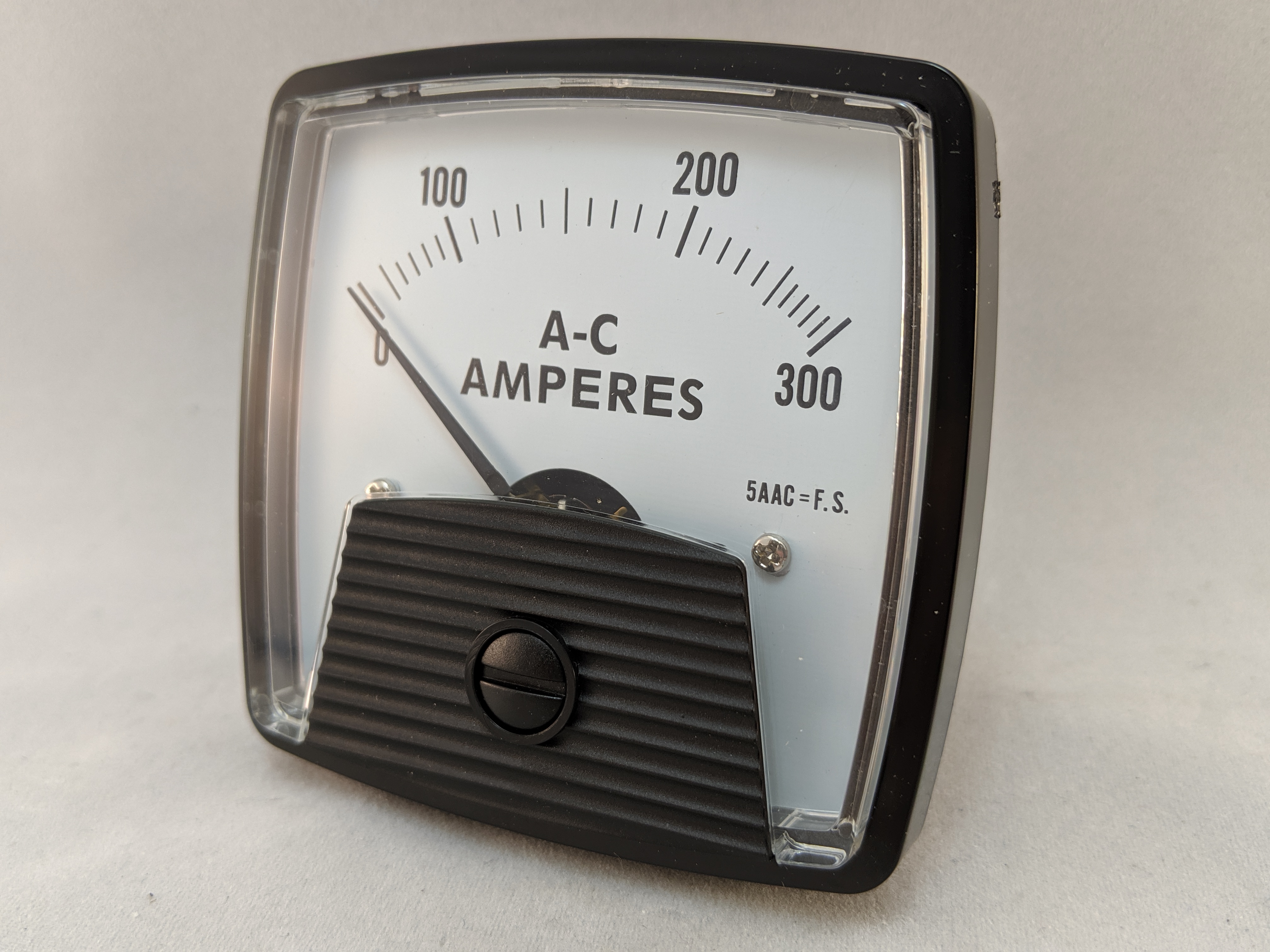 PANEL AMP METER 2.5" R=0-5AAC S=0-300AAC BIG LOOK STYLE