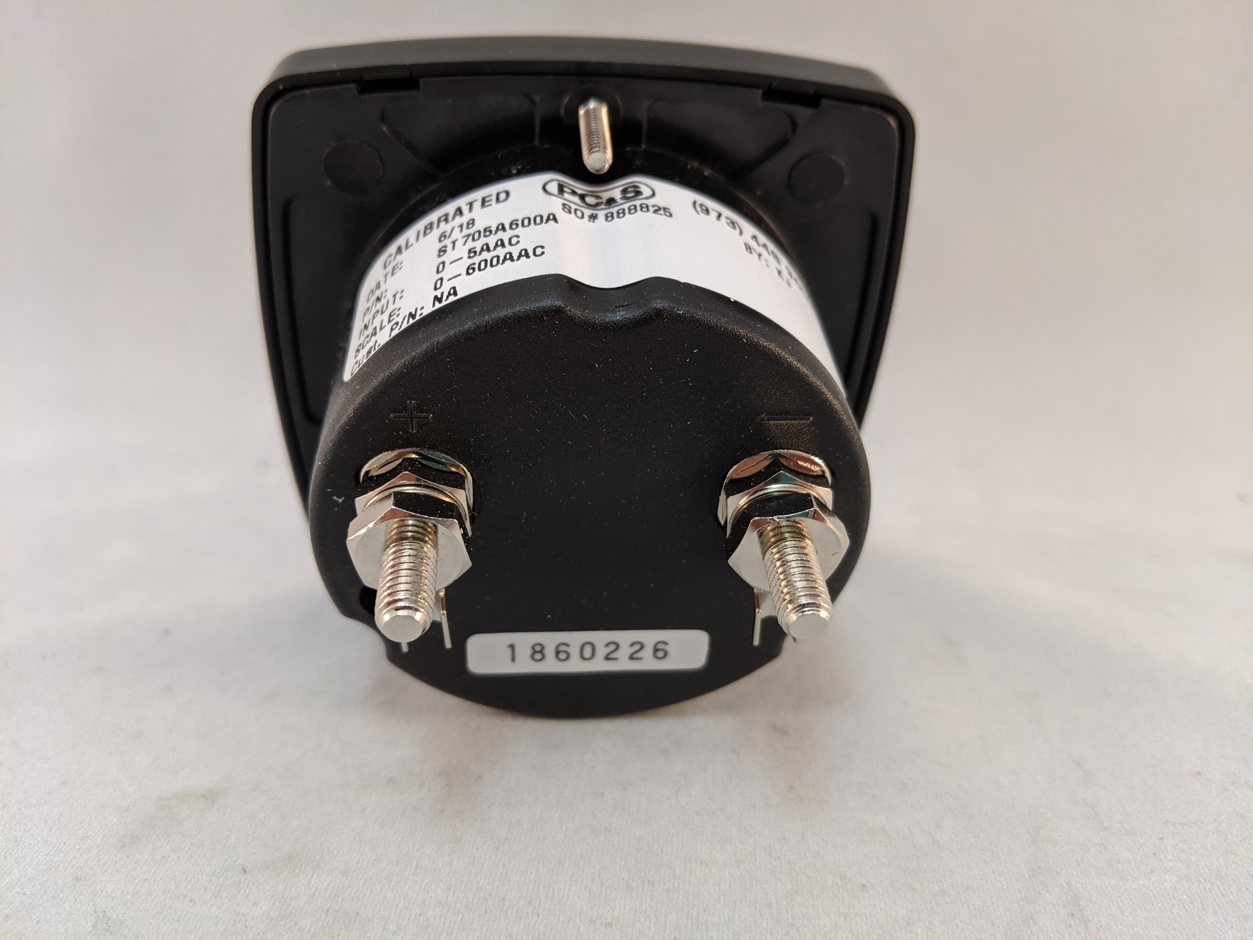 PANEL AMP METER 2.5" R=0-5AAC, S=0-600AAC 250240LSSJ