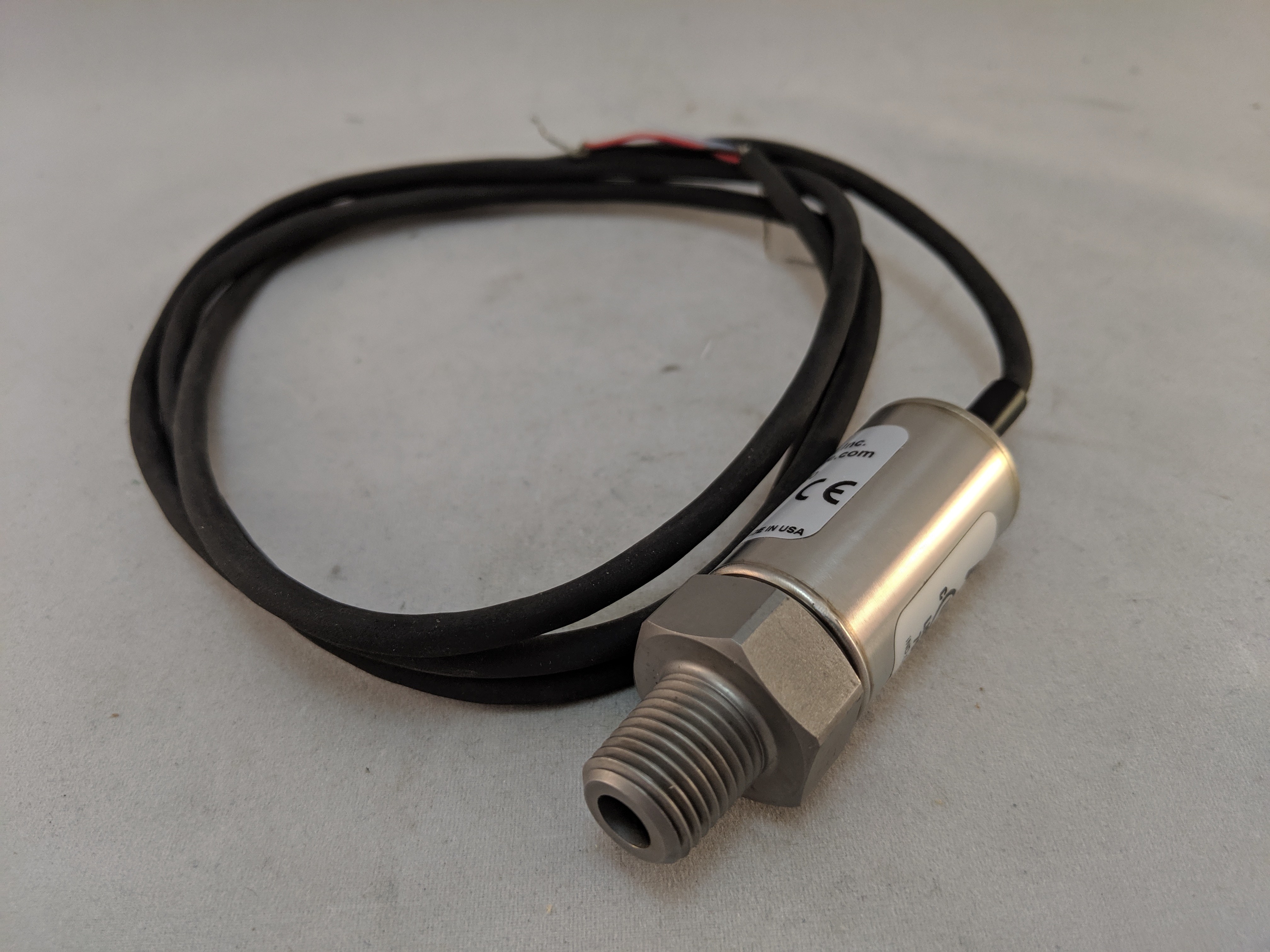 PRESSURE TRANSDUCER 500PSI 4-20MADC 1/4"NPT 4'CABLE 17-4PH