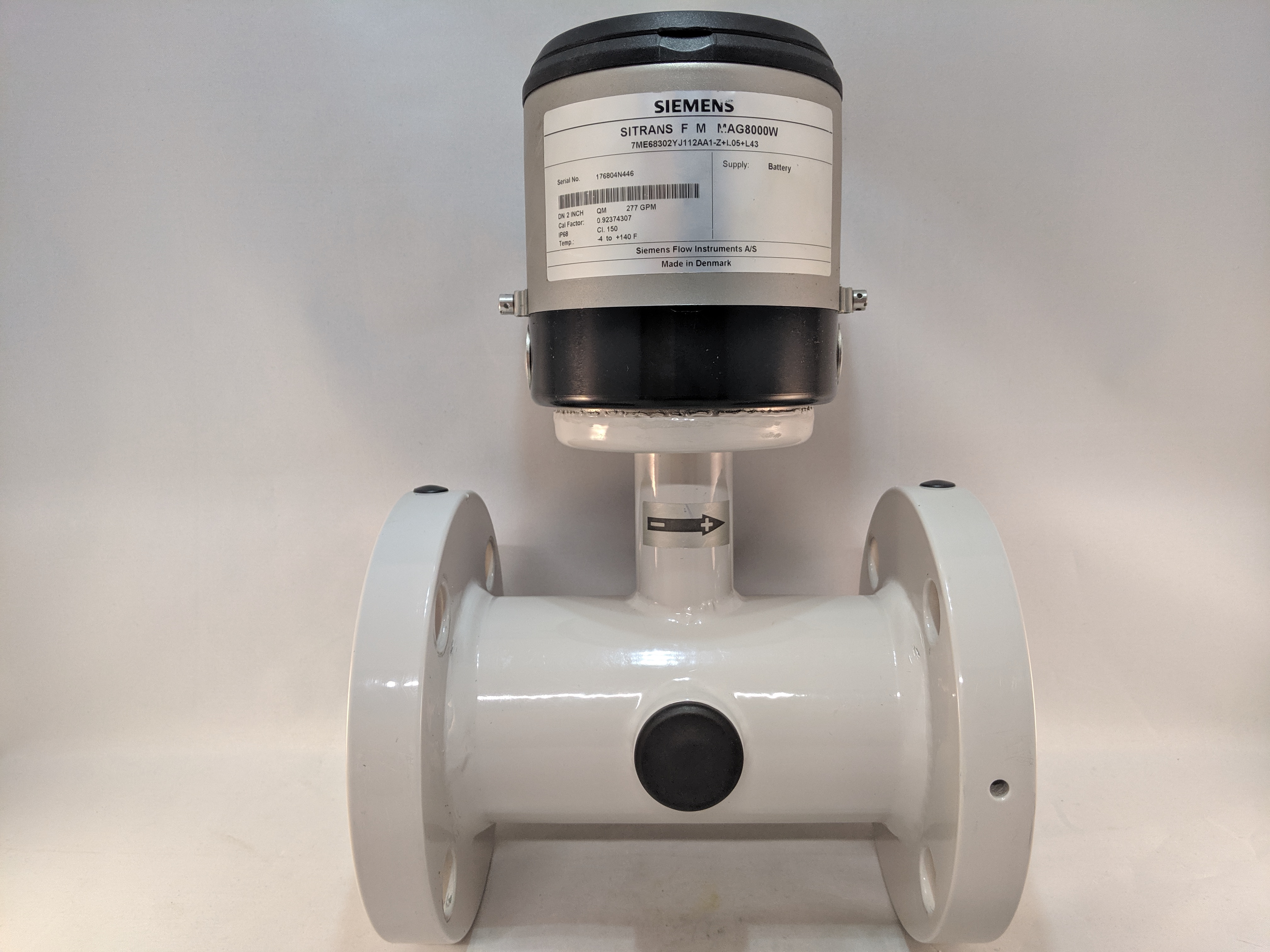 MAG8000 BATTERY POWERED MAGNETIC FLOWMETER 2" INTERNAL BATT SIEMENS SPIFF