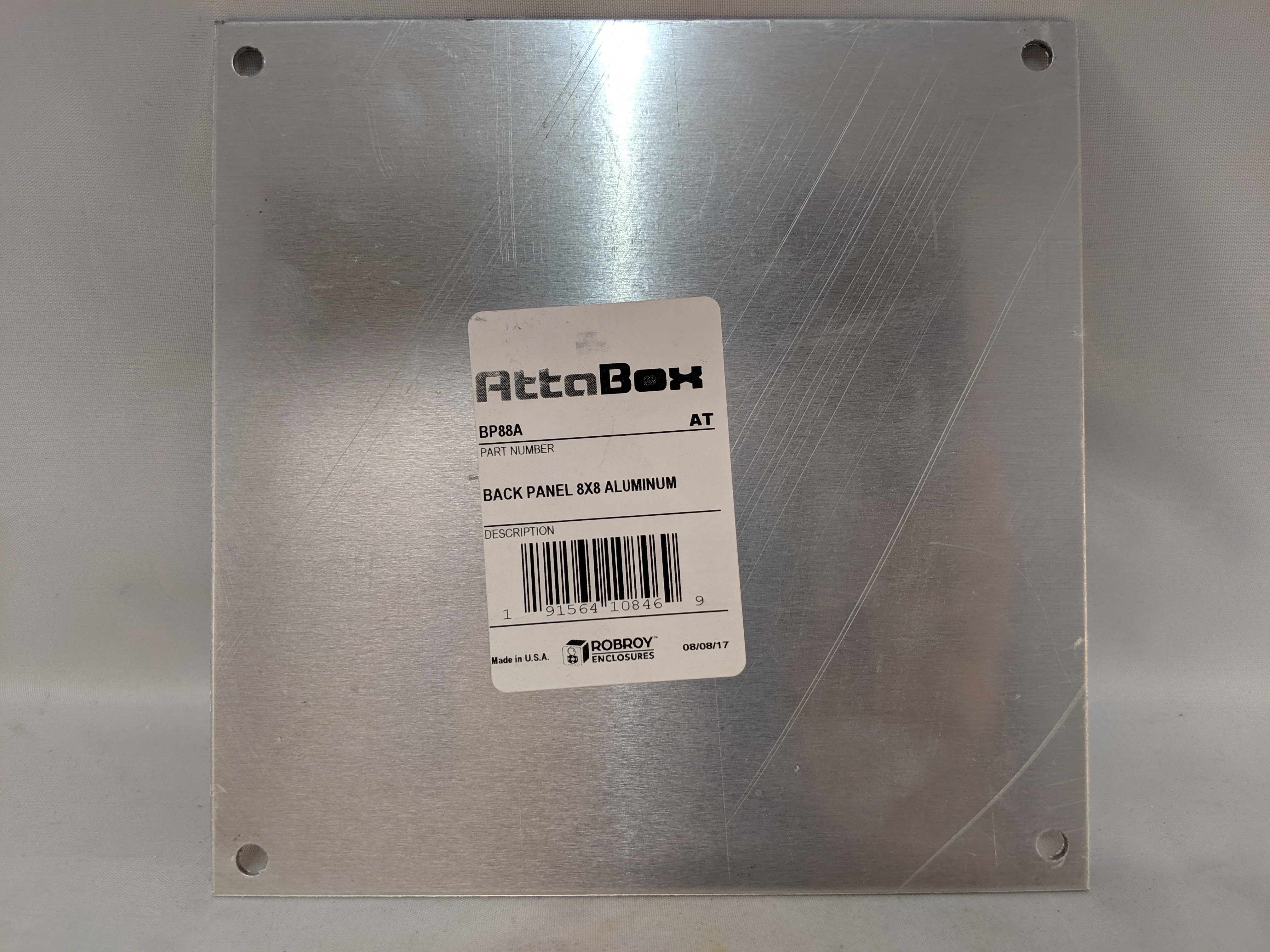 ALUMINUM BACK PANEL FOR 8X8 HEARTLAND & FREEDOM SERIES