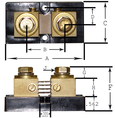 SHUNT 400AMP 50 MILLIVOLT