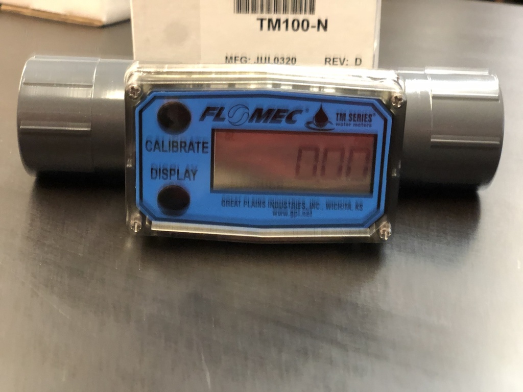 FLOMEC TM Series Water Meter, 1" FNPT, 5-50GPM, P/N: TM100-N