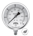 WINTERS PRESSURE GAUGE 1.5" DIAL, 0-60PSI, G1/8 BACK CONNECTION, LIQUID FILLED