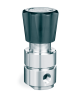 TESCOM PRESSURE REDUCING REGULATOR, 316 SS BODY, 3500PSIG INLET, 5-500PSIG OUTLET, 1/4" NPT W/VENTING OPTION, CV = 0.06