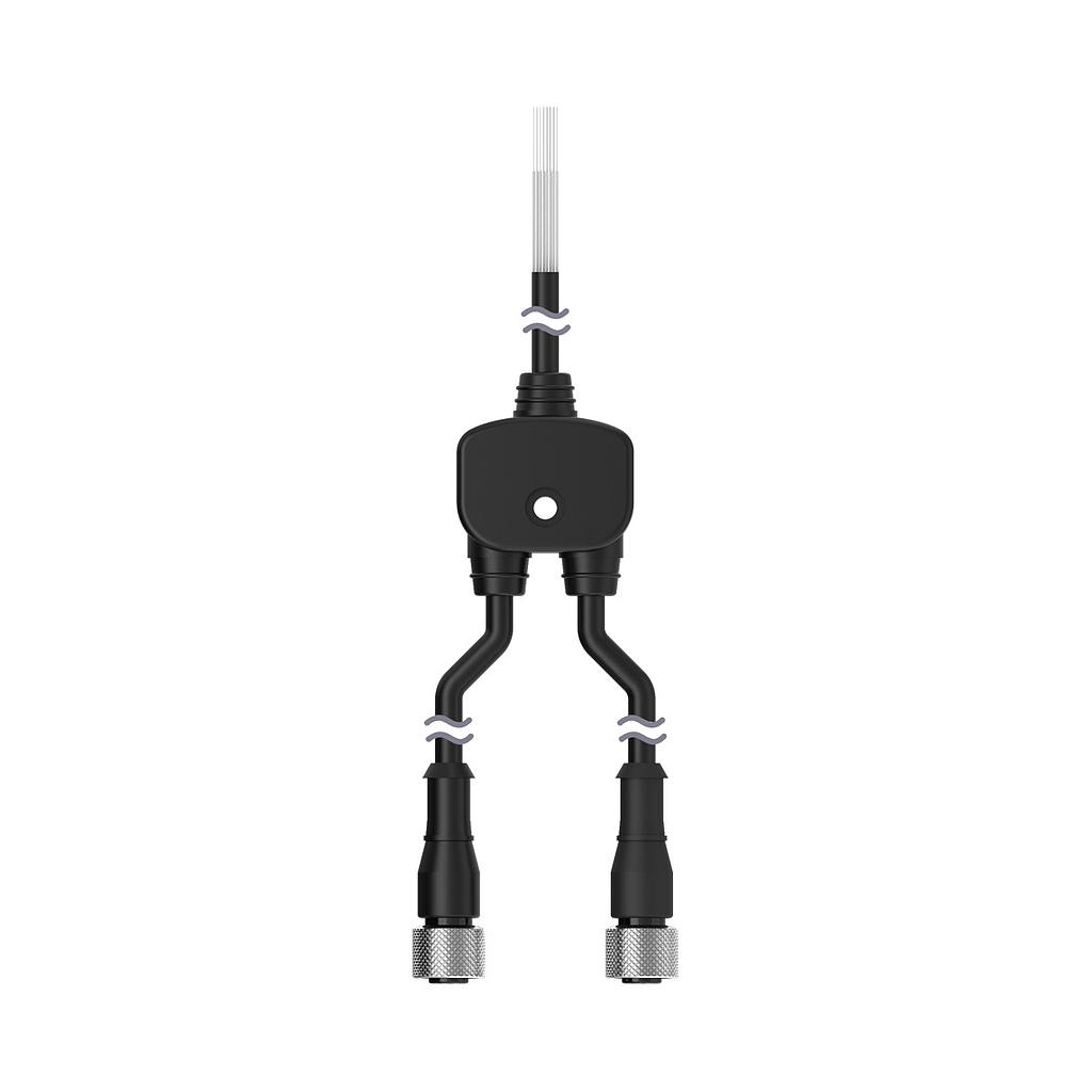 M12 Quick Disconnect Splitter Cable, CSB-UNT810M1282M1284.5