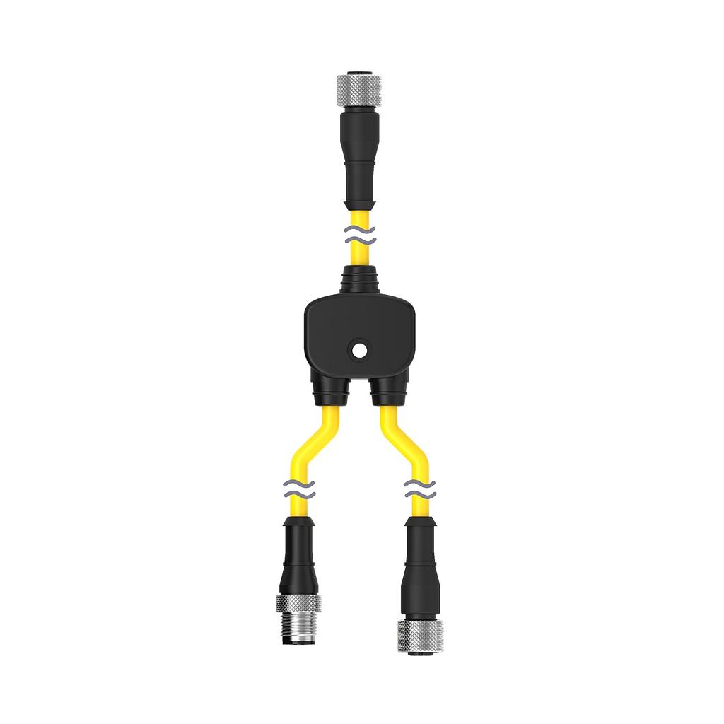 M12 Quick Disconnect Splitter Cable, CSS-M12F48M12M41M12F41