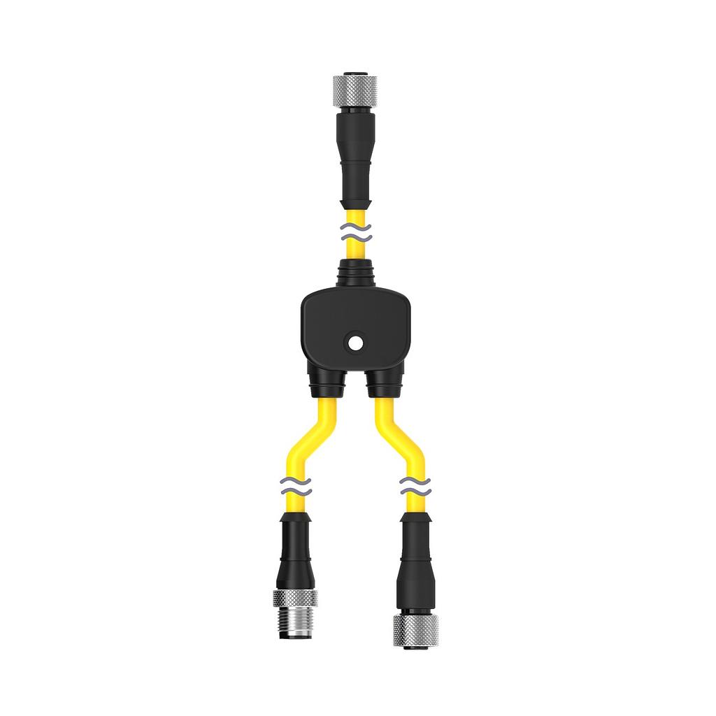 M12 Quick Disconnect Splitter Cable, CSS-M12F83M12M81M12F81