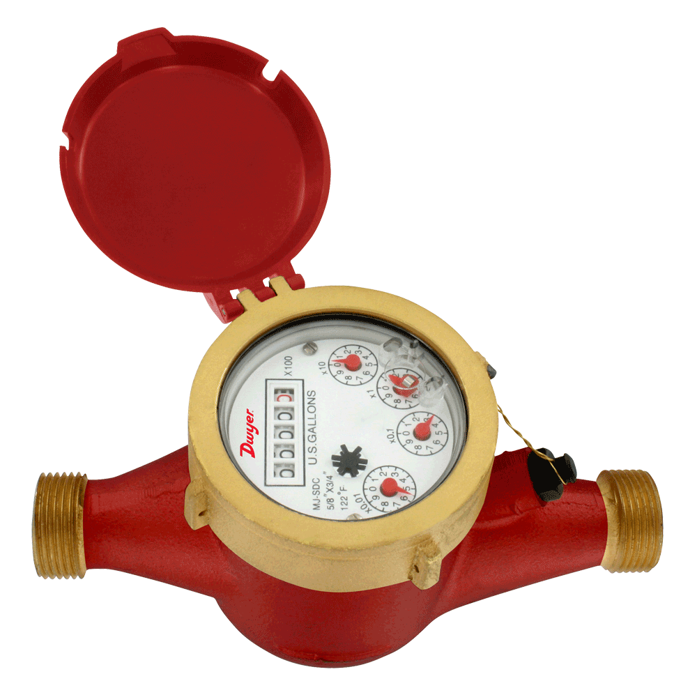 MULTI-JET HOT WATER METER 10 GAL PULSE OUTPUT 1.5"