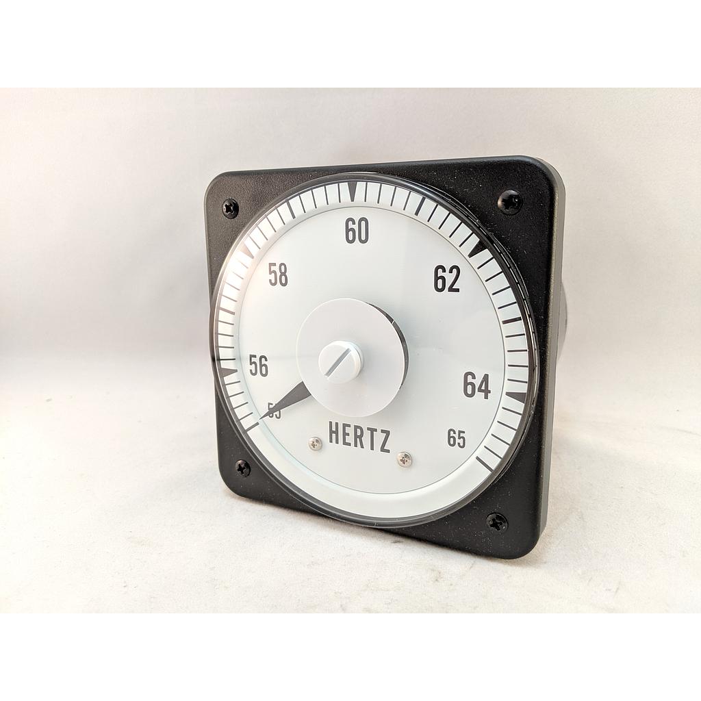 SWITCHBOARD FREQUENCY METER 4.5" 240VAC 55-65HZ