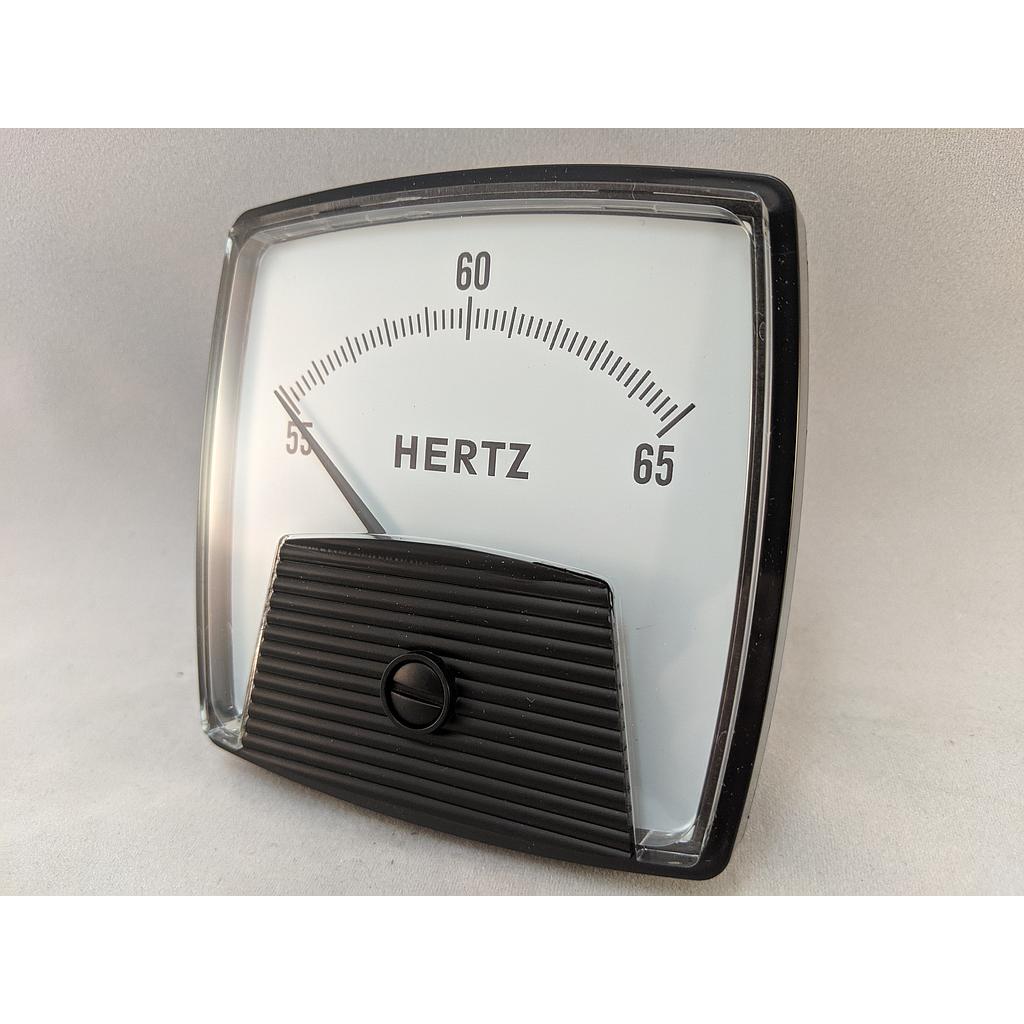 PANEL FREQUENCY METER 3.5" 240VAC 55-65HZ BIG LOOK STYLE 254350DNDN