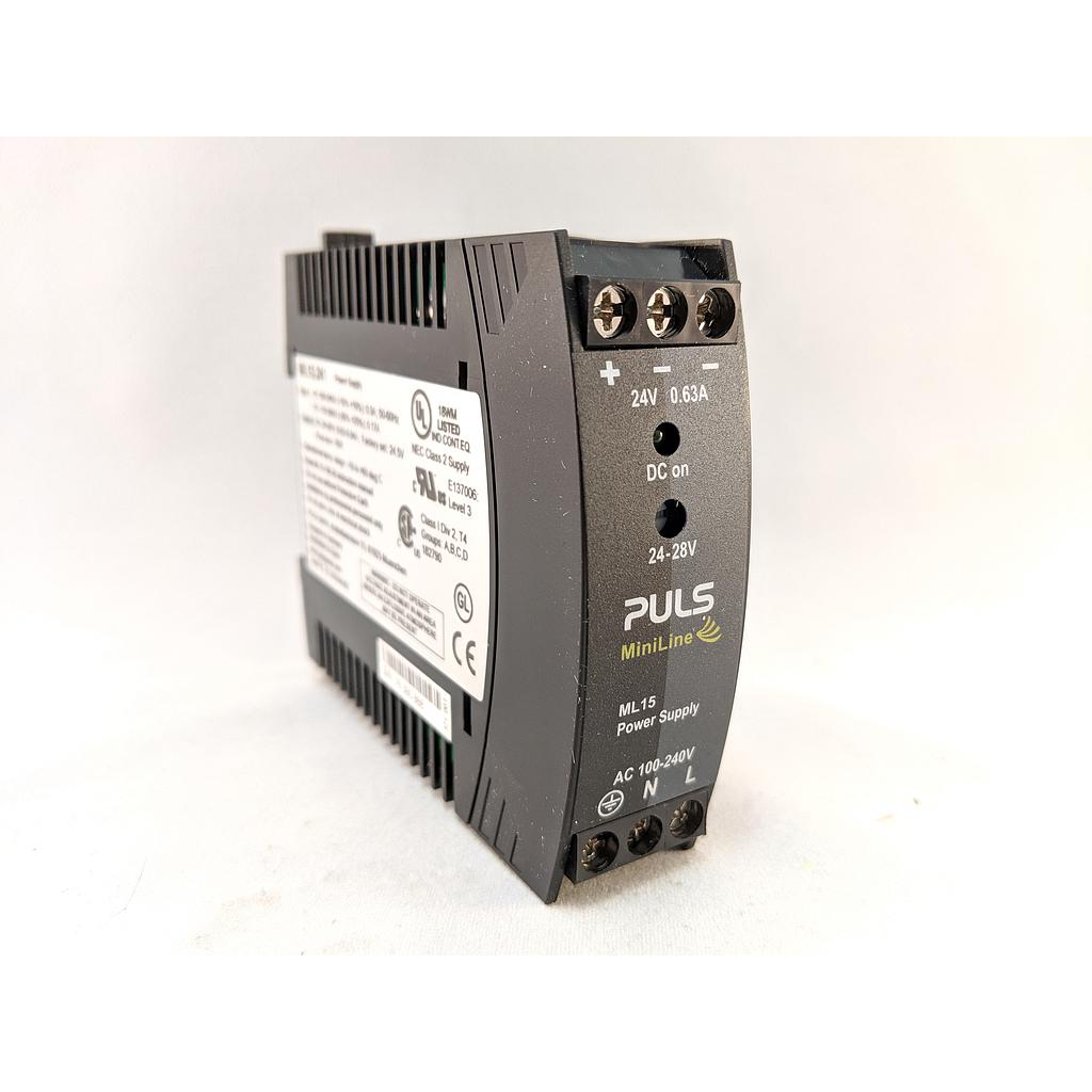 POWER SUPPLY 24VDC 0.63A, QT# 010213-1CTH