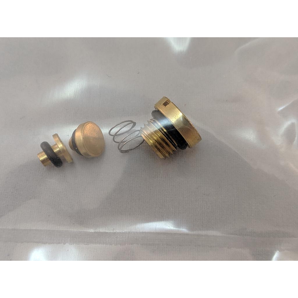 HP, XH OUTLET CHECK VALVE, SPRING, AND PLUG, BRASS