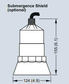 Submergence Shield For Ultrasonic Transducer