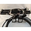 SIEMENS B3 ULTRASONIC FLOW SENSORS 5"MAX W/MTG RACK & CABLES SIEMENS