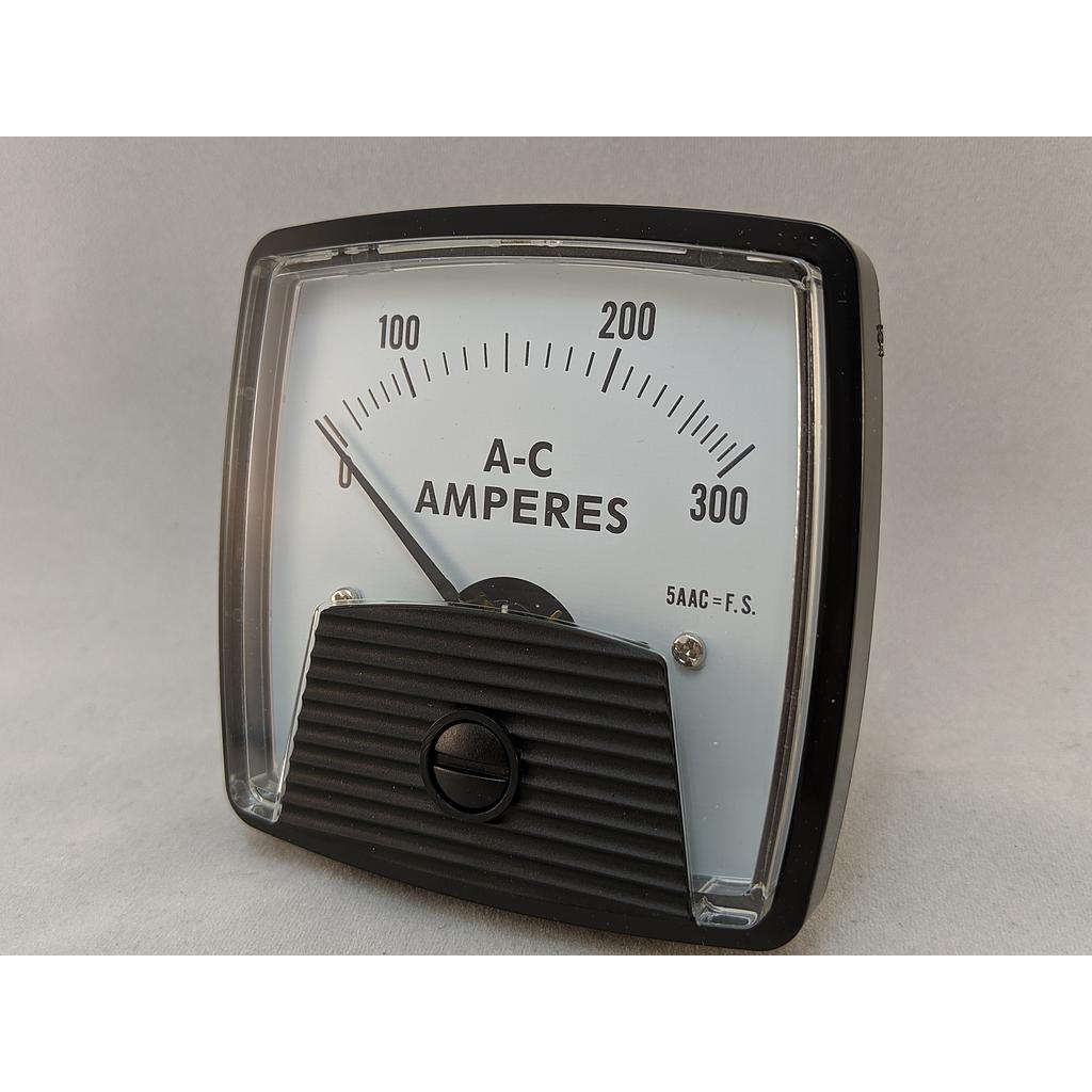 PANEL AMP METER 2.5" R=0-5AAC S=0-300AAC BIG LOOK STYLE