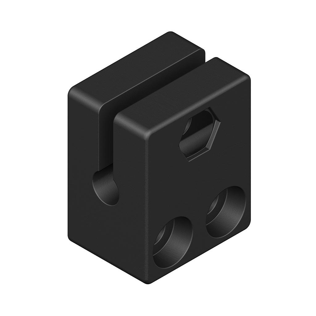 ASU-0001-040 Mounting Bracket for VSM4 4 mm, black plastic, SMBVSM4