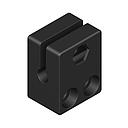 ASU-0001-040 Mounting Bracket for VSM4 4 mm, black plastic, SMBVSM4