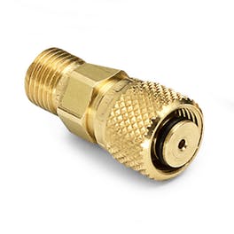 RALSTON 3/8" TUBE FITTING X MALE QT, NO CHECK VALVE, BRASS