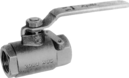 Apollo 1” 2-piece Standard Port Ball Valve, Threaded Ends, 316SS