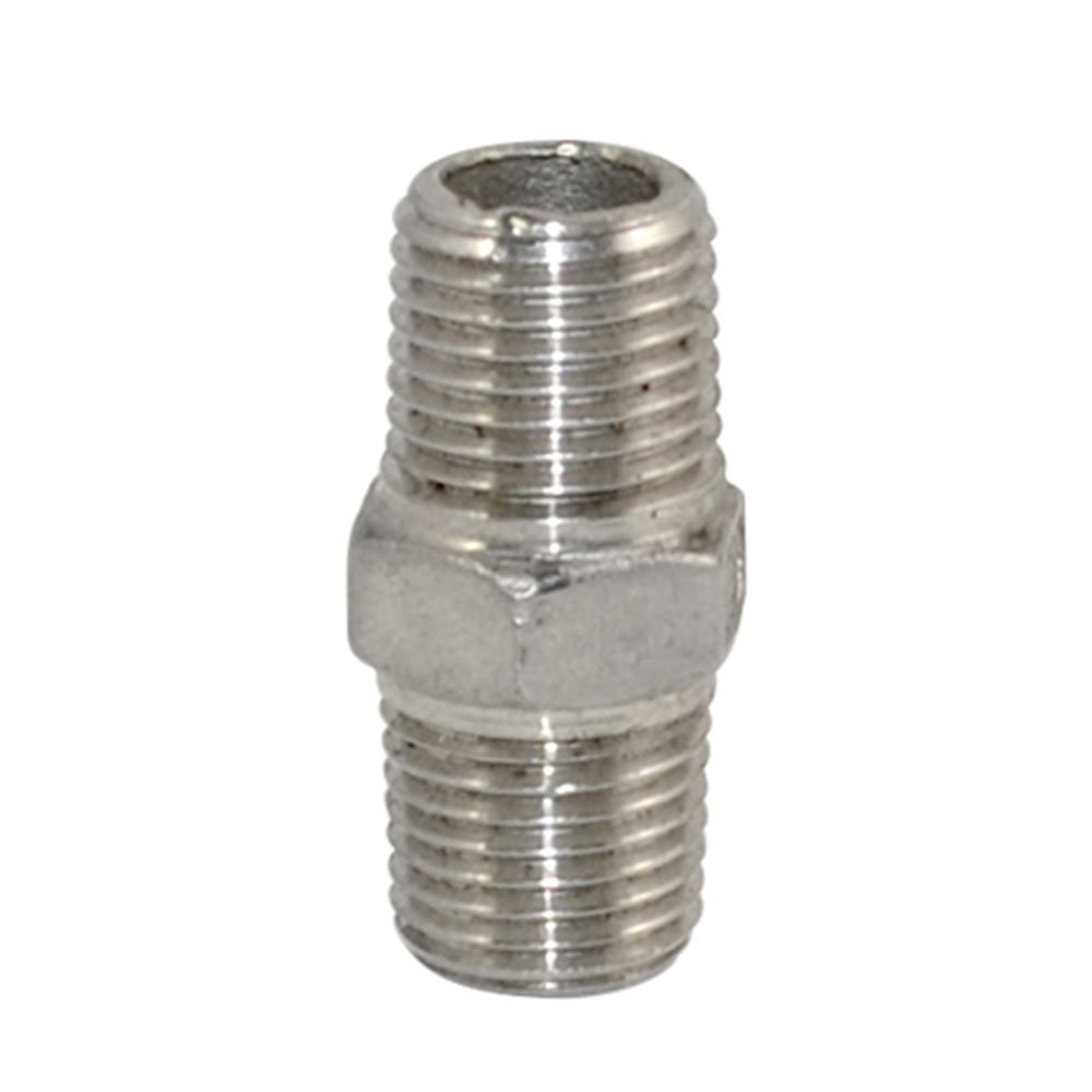 316 SS, FITOK 6 Series Pipe Fitting, Hex Nipple, 1/4 Male NPT