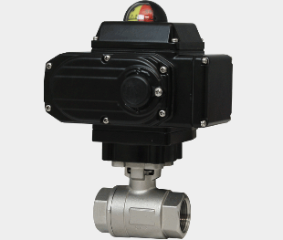 WE01 2-Piece Stainless Steel Ball Valve, 1", 110 VAC Electric, 2 Position