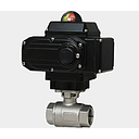 WE01 2-Piece Stainless Steel Ball Valve, 1", 110 VAC Electric, 2 Position