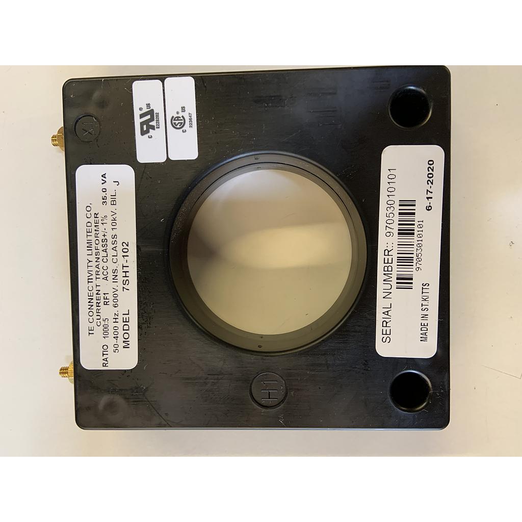 CROMPTON CURRENT TRANSFORMER 1000:5 RATIO  2.50" WINDOW DIAMETER