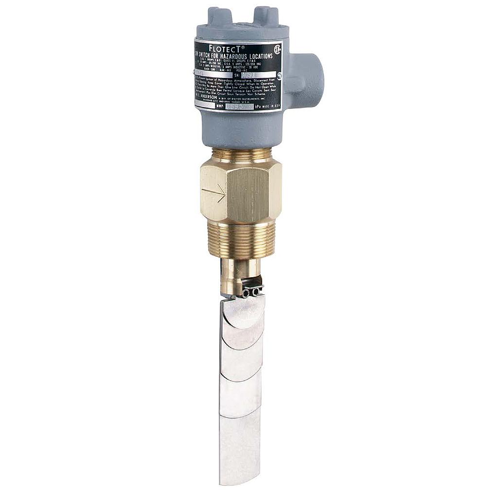 Flotect Vane Operated Flow Switch, Brass, Universal Vane