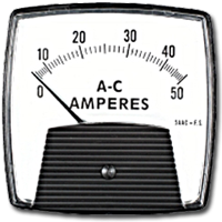 4.5" 'BIG LOOK' METER, R = 15VDC, S = 15VDC