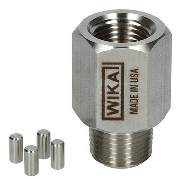 910.12.200 Series Piston Snubber, 316 SS, 1/4" NPT, 15000 psi