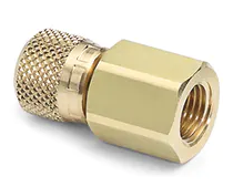 1/4" female NPT x female Quick-test, no check-valve, brass