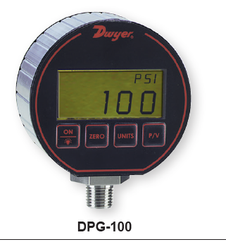 DIGITAL PRESSURE GAUGE 0-200PSIG BATTERY POWERED