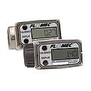 FLOMEC A1 Series Commercial Grade Flowmeter, Q9 2 Button Computer w/Display, Meter Mounted, GPM Calibration, Aluminum Low Flow FNPT