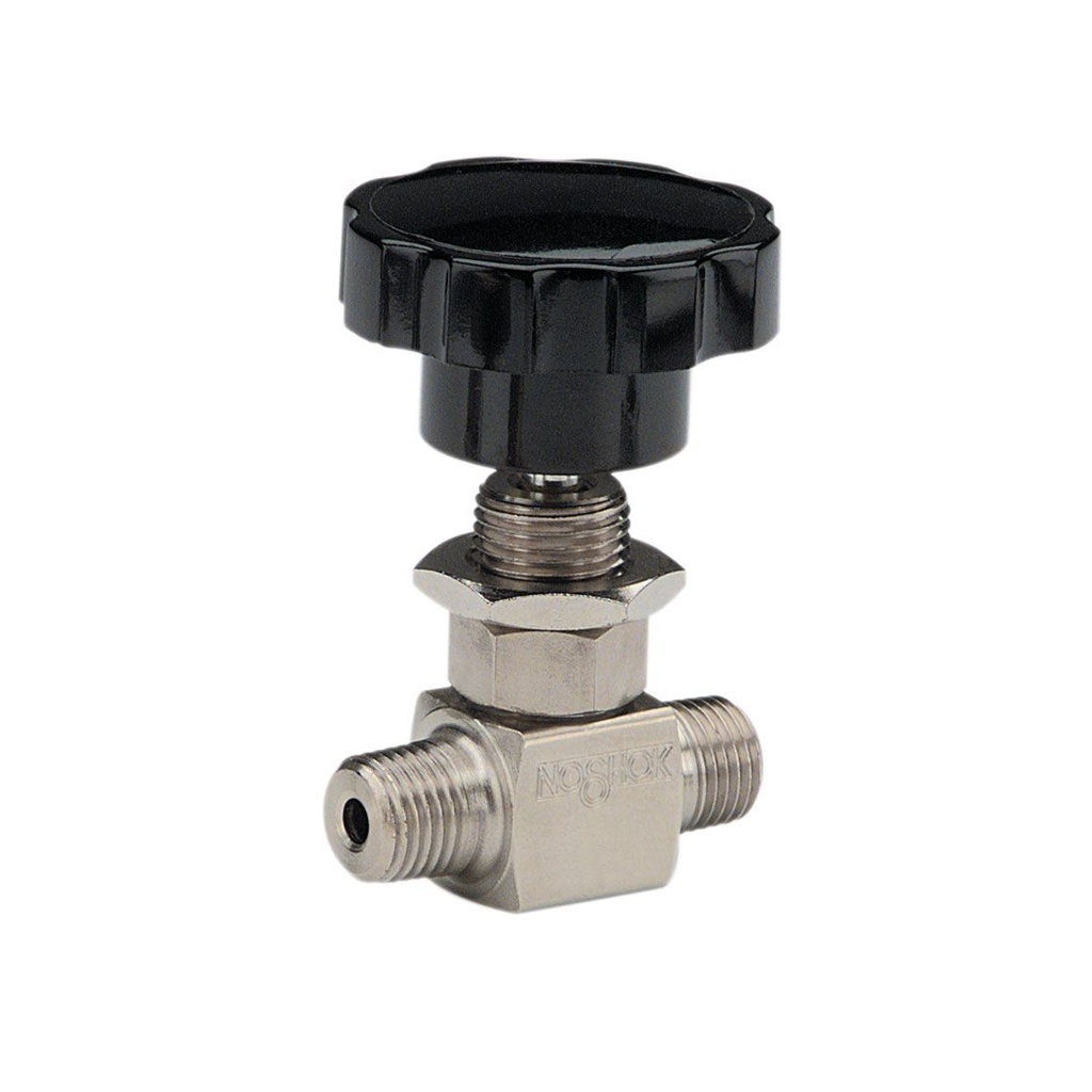 Mini Valve, Hard Seat, 1/4 NPT Male - 1/4 NPT Male, 316 SS, 0.172" Orifice, 2-1/2 "T" Handle