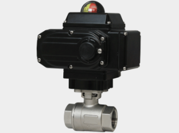 WE01 2-Piece Stainless Steel Ball Valve, 1.5", 110VAC Electric, 2 Position NEMA 4X Actuator