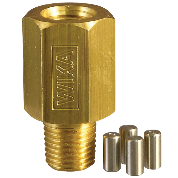 910.12.100 Series Porous Snubber, Brass, 1/4" NPTM to 1/4" NPTF, 5000 psi