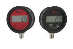 Dwyer Digital Pressure Gauge, Rubber Boot, 0-200 PSI w/Nist Certification