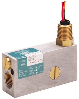 FS-10798 FLOW SWITCH, BRASS HOUSING, LEAD WIRES