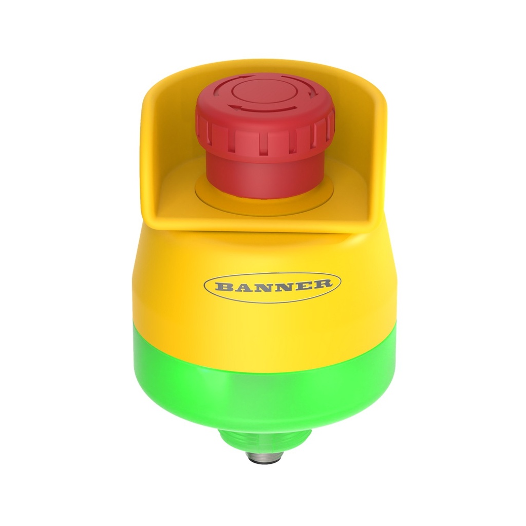 Emergency Stop With Isd: 30 Mm Mount With 40 Mm Push Button, SSA-EB1PLGRS1-0DECQ8