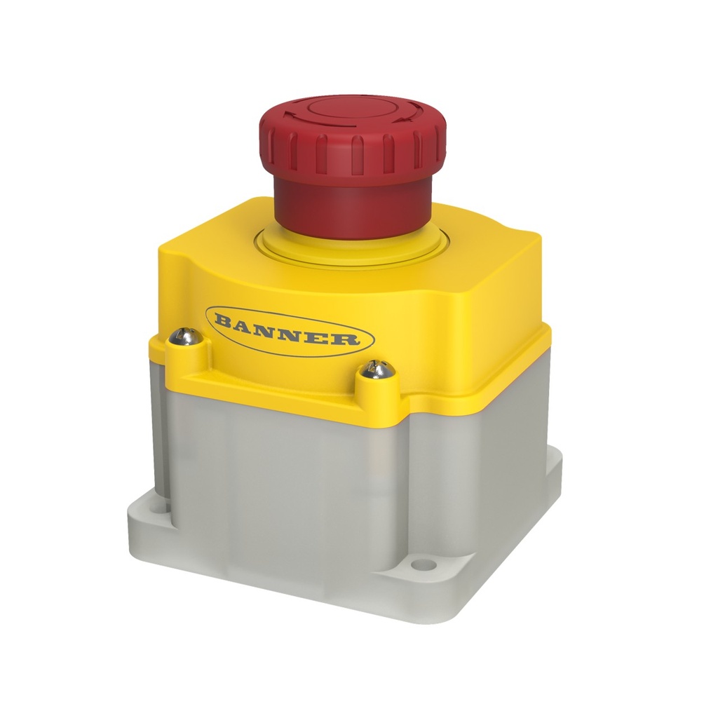 Emergency Stop With Isd: Flush Mount 40 Mm Push Button, SSA-EB1PLXR-0DED1Q8R