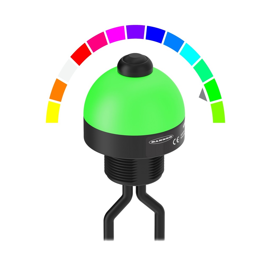 K50 Pro Push Button With Pick-Iq Series: Rgb Push Button, K50PPBSQ2PS