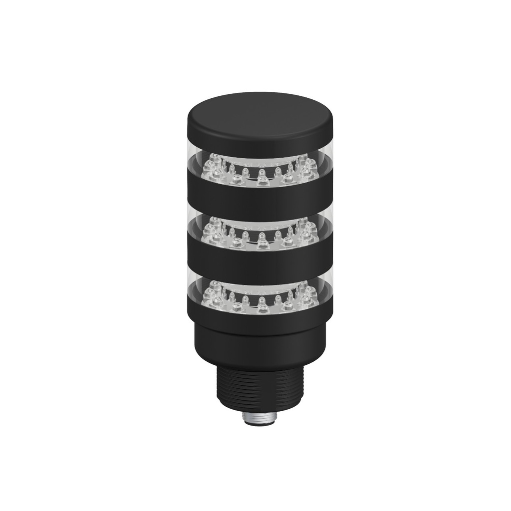 Tl50 Pro Tower Light, Beacon Black Housing: 3 Segment, TL50PBL3Q