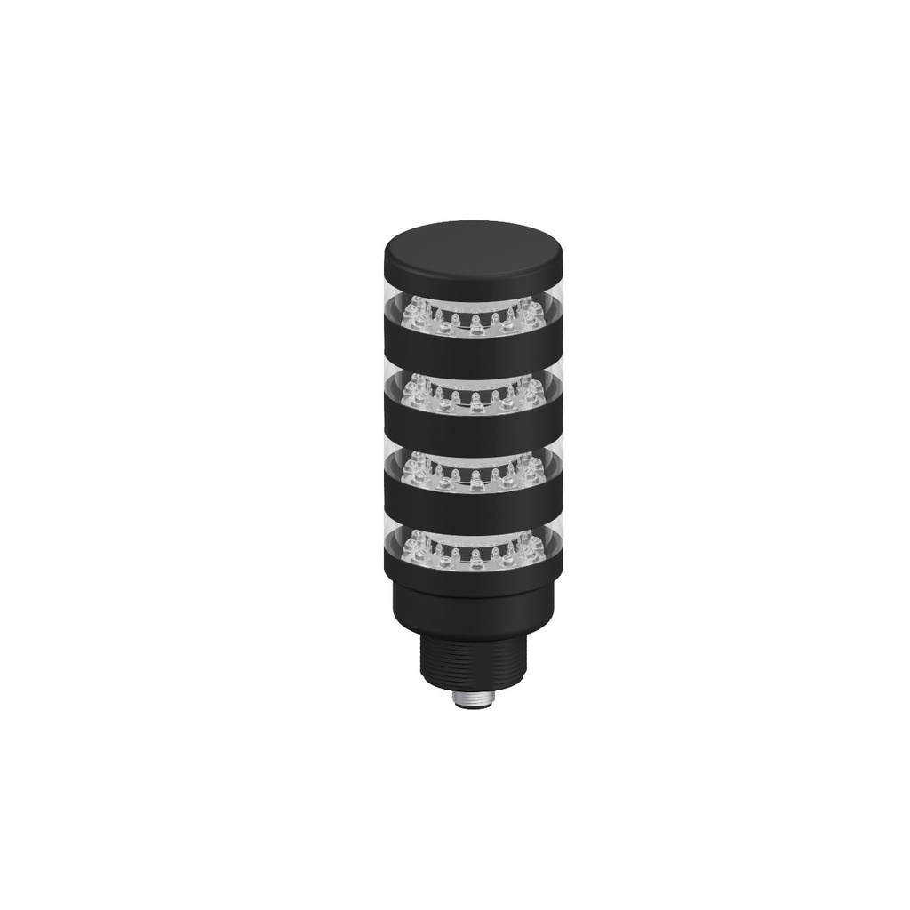 Tl50 Pro Tower Light, Beacon Black Housing: 4 Segment, TL50PBL4Q