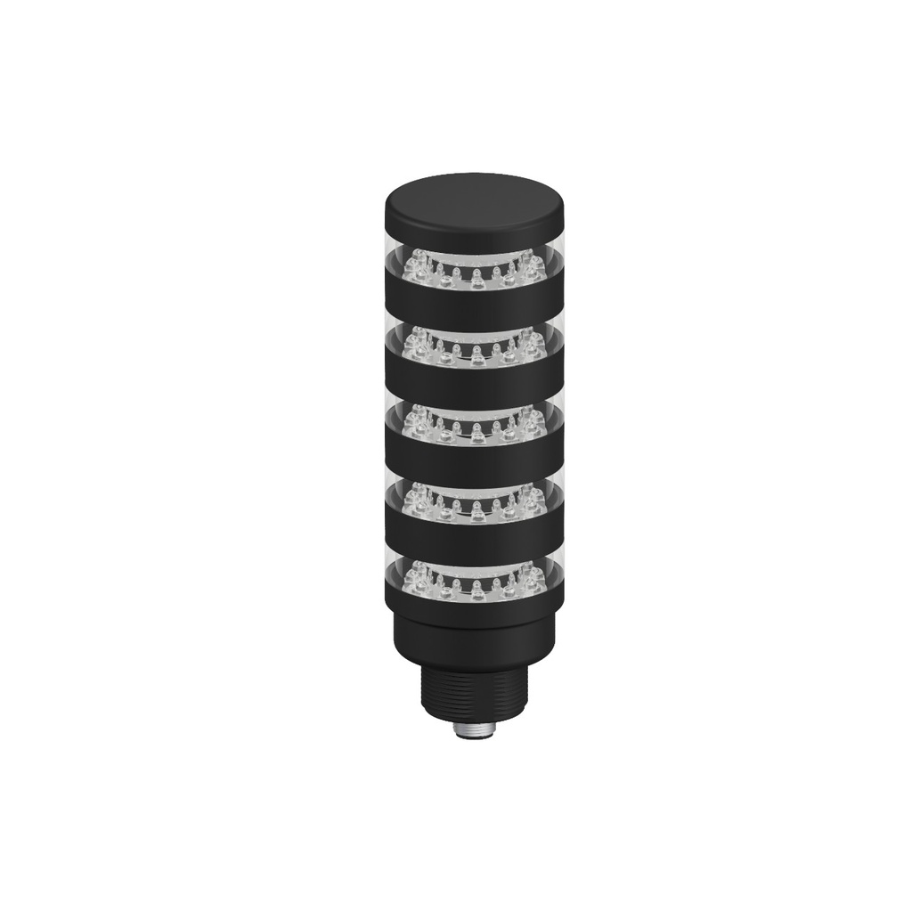 Tl50 Pro Tower Light, Beacon Black Housing: 5 Segment, TL50PBL5Q